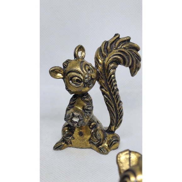 Rare 4 Mod Dep Made In Italy Brass Animals Home Decor Shelf Sitter Vintage Figur - Picture 8 of 12
